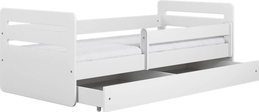 Kocot Kids Bed Tomi Wit met lade met niet-ontspannende matras 180 79 Kinderbed Wit