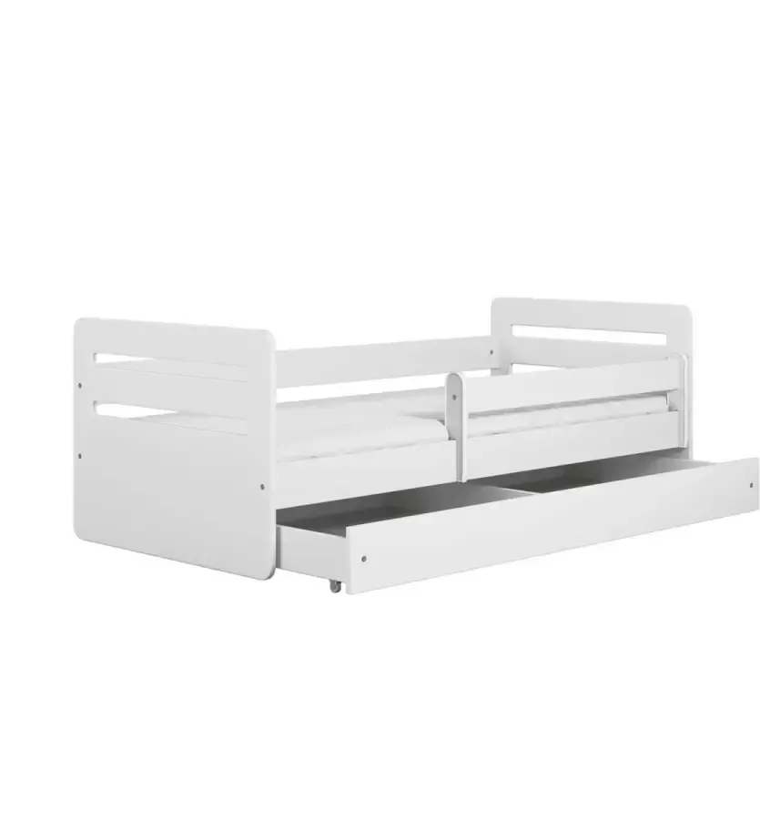 Kocot Kids Bed Tomi wit met lade zonder matras 140 80 Kinderbed Wit - Foto 1