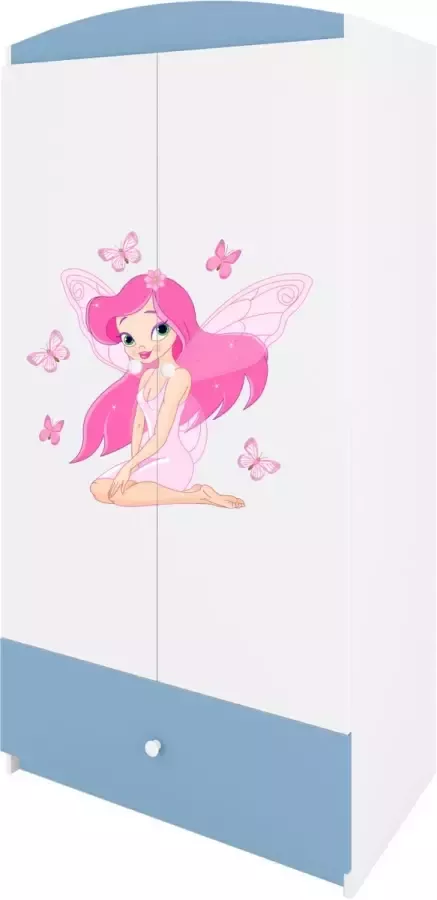 Kocot Kids Kledingkast babydreams blauw fee met vlinders Halfhoge kast Blauw