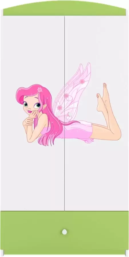 Kocot Kids Kledingkast babydreams groen fee met vleugels Halfhoge kast Groen