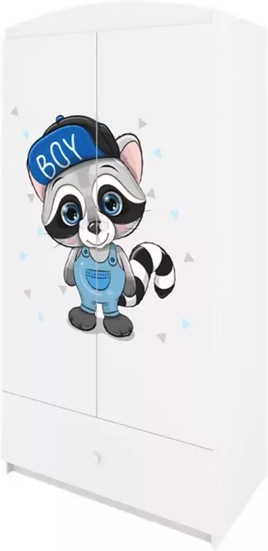Kocot Kids Kledingkast babydreams wit wasbeer Halfhoge kast Wit