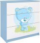 Kocot Kids Ladekast babydreams blauw teddybeer Halfhoge kast Blauw - Thumbnail 2