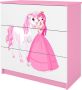 Kocot Kids Ladekast Babydreams roze princes op paard Halfhoge kast Roze - Thumbnail 2