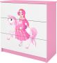 Kocot Kids Ladekast Babydreams roze princes op paard Halfhoge kast Roze - Thumbnail 3