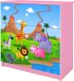 Kocot Kids Ladekast babydreams roze safari Halfhoge kast Roze - Thumbnail 2