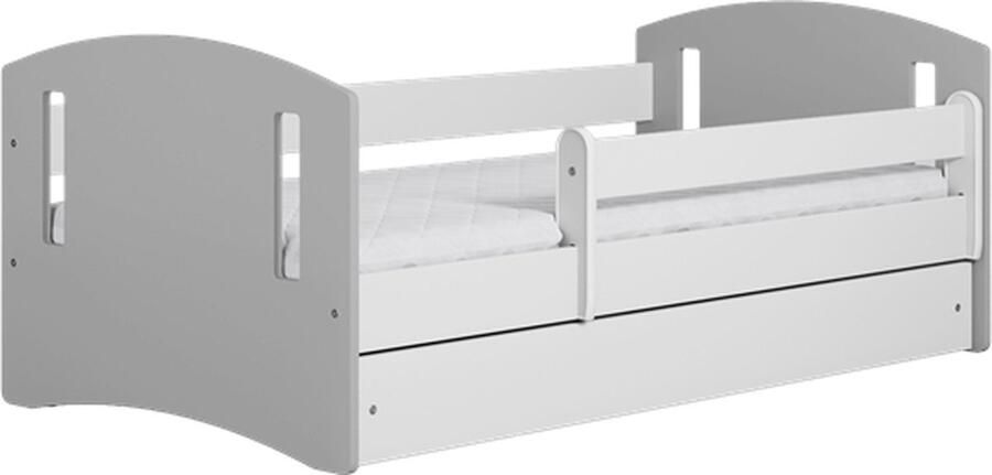 Kocot Kids Bed Classic 2 grijs met lade zonder matras 160 80 Kinderbed Grijs