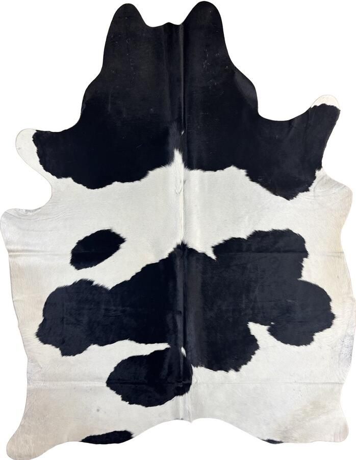 Koeienhuidvloerkleed.nl Koeienhuid Vloerkleed Zwart 203 x 219 cm Koeienkleed Koeienvel Dierenvel Dierenhuid Tapijt - Foto 3