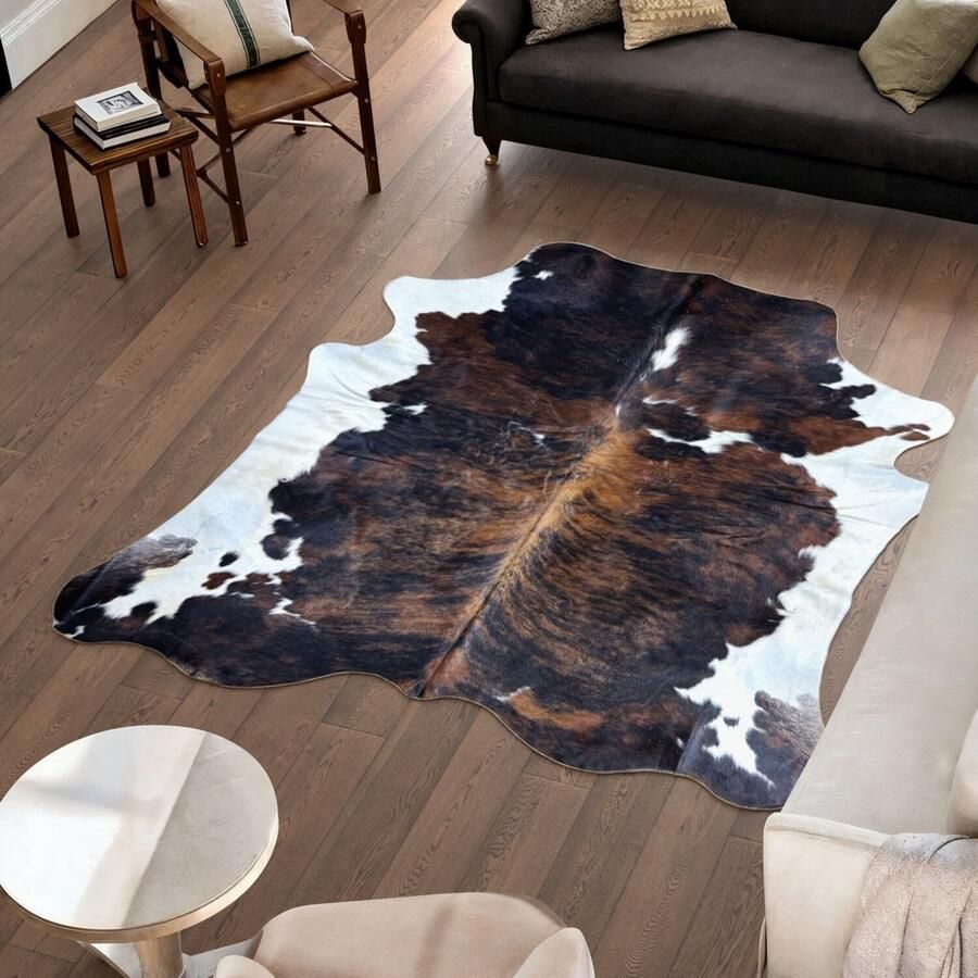 Koeienhuidvloerkleed.nl Koeienhuid Vloerkleed 214 cm x 203 cm Koeienkleed Koeienvel Dierenvel Dierenhuid Tapijt