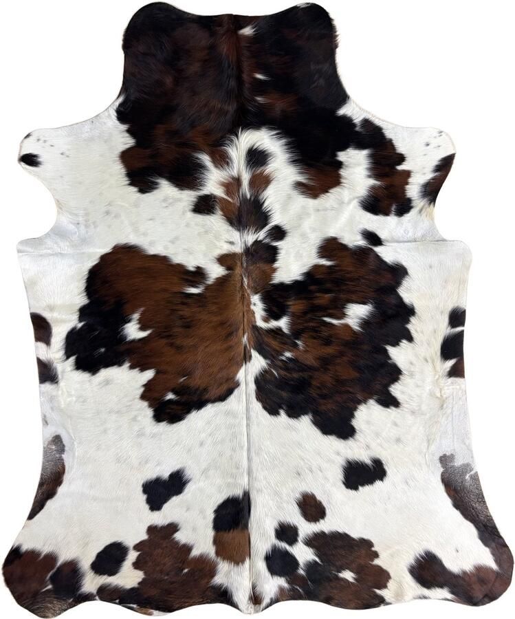 Koeienhuidvloerkleed.nl Koeienhuid Vloerkleed 217 cm x 181 cm Koeienkleed Koeienvel Dierenvel Dierenhuid Tapijt - Foto 2