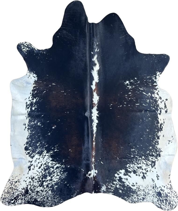 Koeienhuidvloerkleed.nl Koeienhuid Vloerkleed Zwart 219 x 203 cm Koeienkleed Koeienvel Dierenvel Dierenhuid Koehuid Tapijt - Foto 3