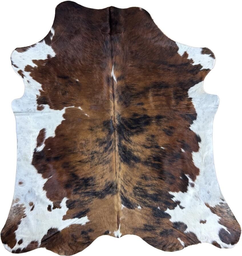 Koeienhuidvloerkleed.nl Koeienhuid Vloerkleed XL (Groot) Bruin 231 x 203 cm Koeienkleed Koeienvel Dierenvel Dierenhuid Koehuid Tapijt - Foto 2