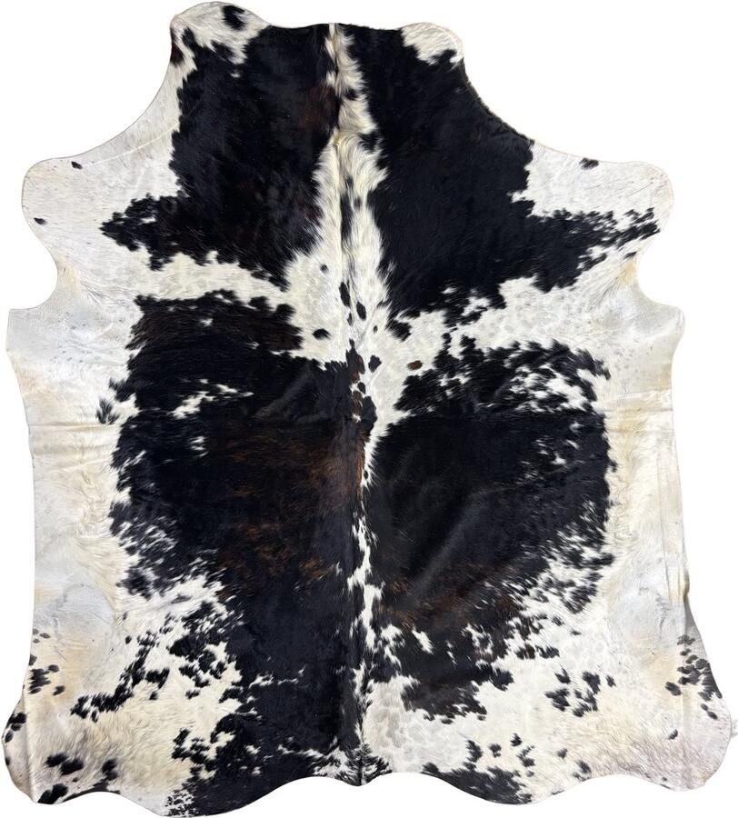 Koeienhuidvloerkleed.nl Koeienhuid Vloerkleed 219 cm x 197 cm Koeienkleed Koeienvel Dierenvel Dierenhuid Tapijt - Foto 2