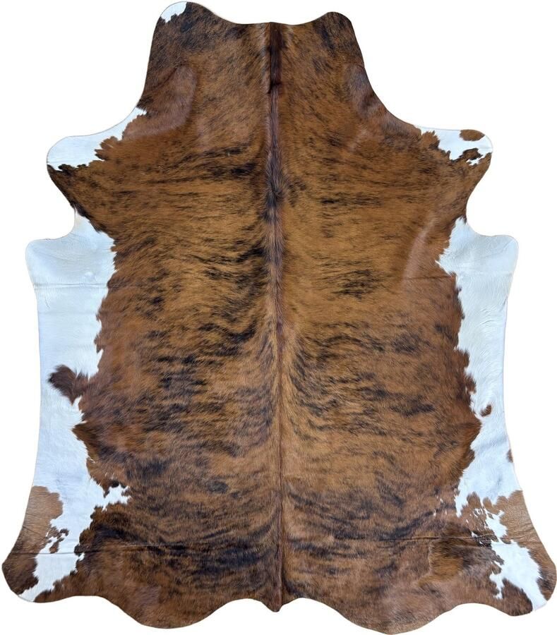 Koeienhuidvloerkleed.nl Koeienhuid Vloerkleed 220 cm x 192 cm Koeienkleed Koeienvel Dierenvel Dierenhuid Tapijt - Foto 2