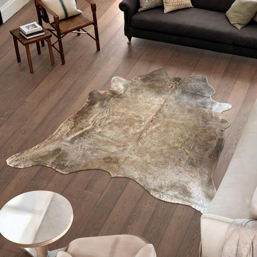 Koeienhuidvloerkleed.nl Koeienhuid Vloerkleed 221 cm x 215 cm Koeienkleed Koeienvel Dierenvel Dierenhuid Tapijt