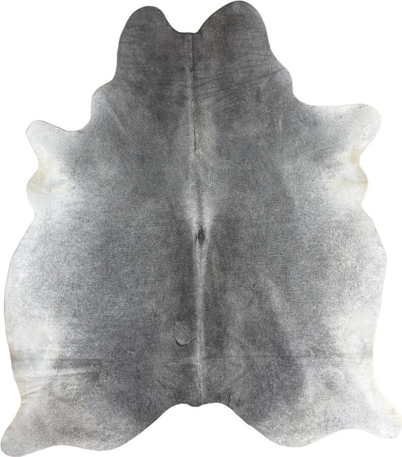 Koeienhuidvloerkleed.nl Koeienhuid Vloerkleed Grijs 219 x 203 cm Koeienkleed Koeienvel Dierenvel Dierenhuid Koehuid Tapijt - Foto 2