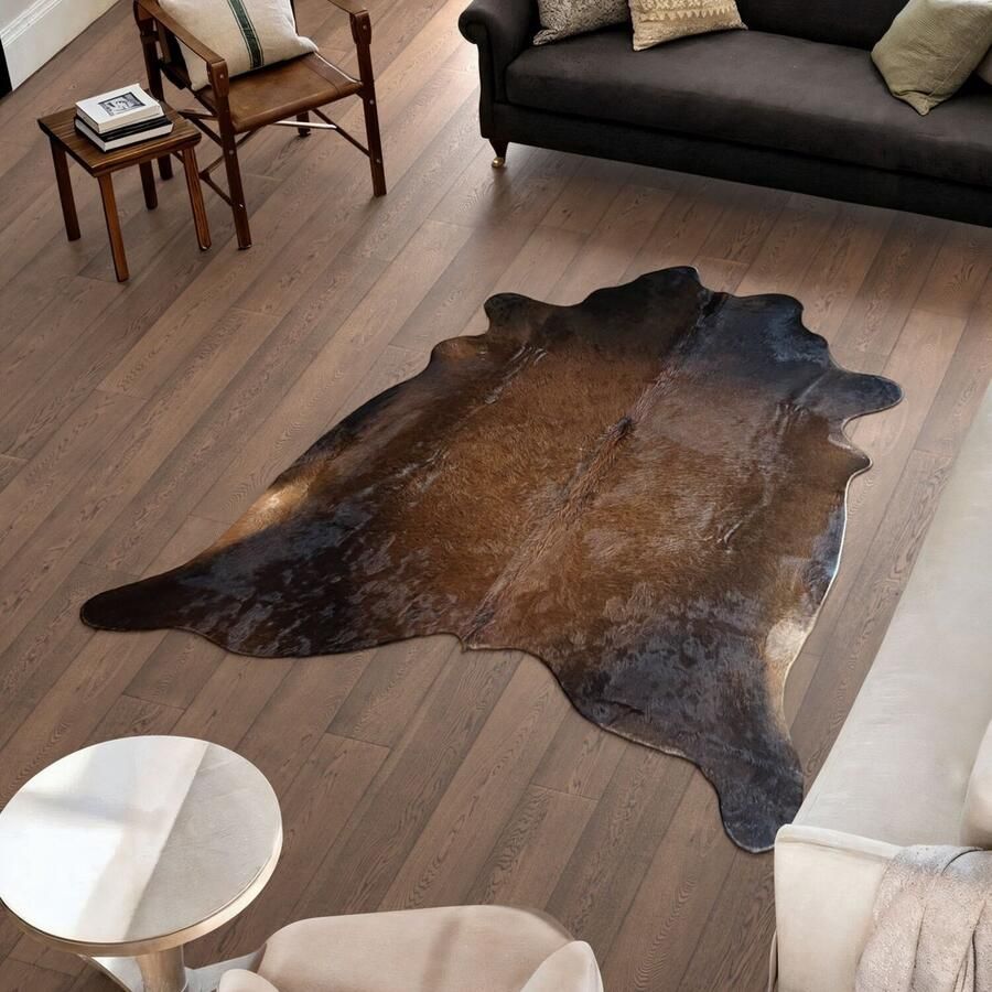 Koeienhuidvloerkleed.nl Koeienhuid Vloerkleed 223 cm x 194 cm Koeienkleed Koeienvel Dierenvel Dierenhuid Tapijt