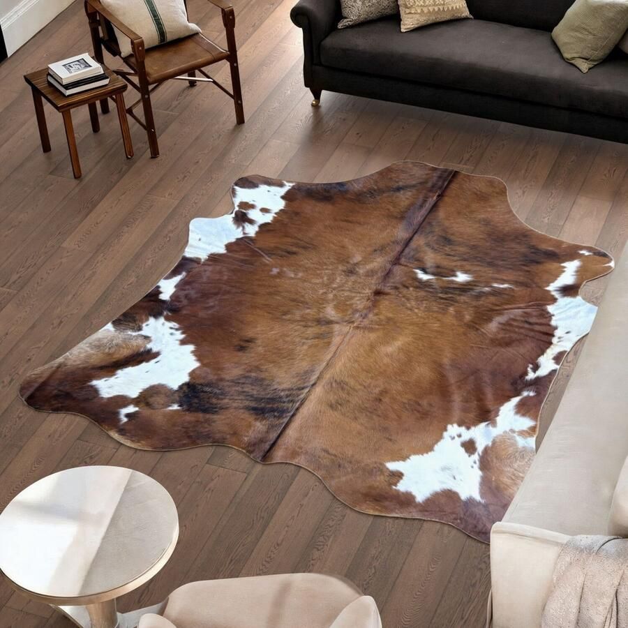 Koeienhuidvloerkleed.nl Koeienhuid Vloerkleed 223 cm x 214 cm Koeienkleed Koeienvel Dierenvel Dierenhuid Tapijt