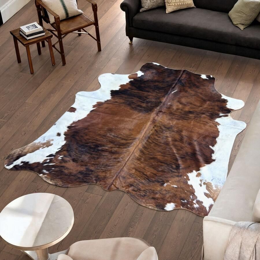 Koeienhuidvloerkleed.nl Koeienhuid Vloerkleed 223 cm x 220 cm Koeienkleed Koeienvel Dierenvel Dierenhuid Tapijt