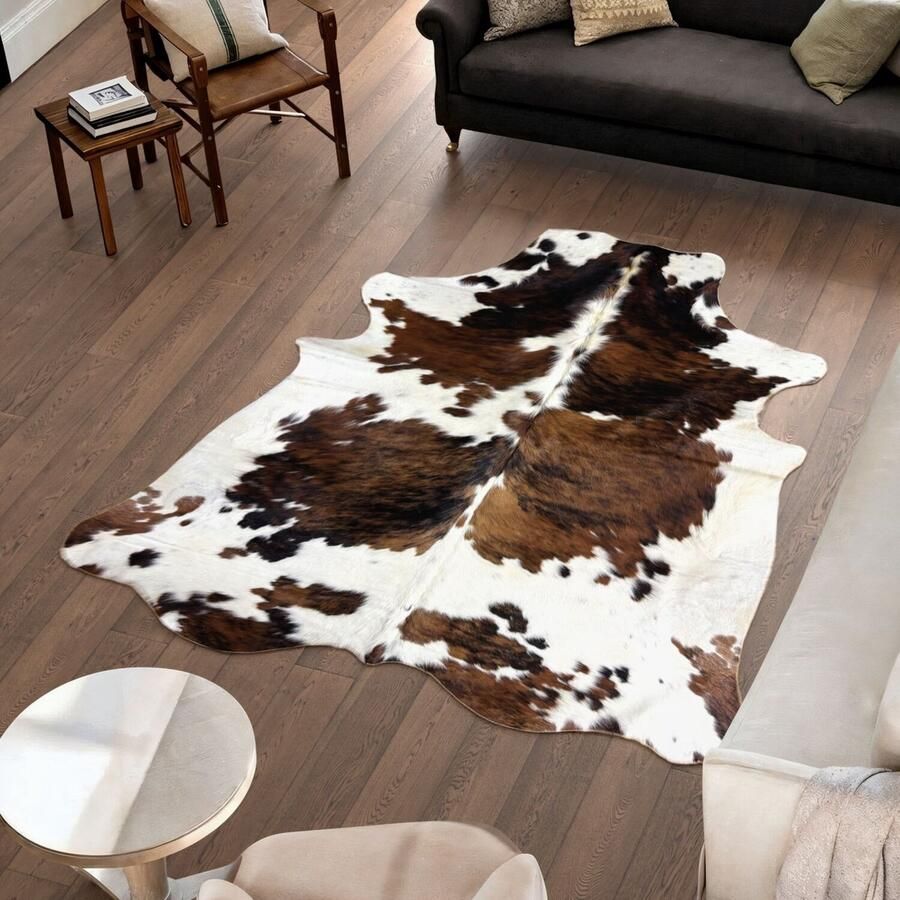 Koeienhuidvloerkleed.nl Koeienhuid Vloerkleed 224 cm x 202 cm Koeienkleed Koeienvel Dierenvel Dierenhuid Tapijt