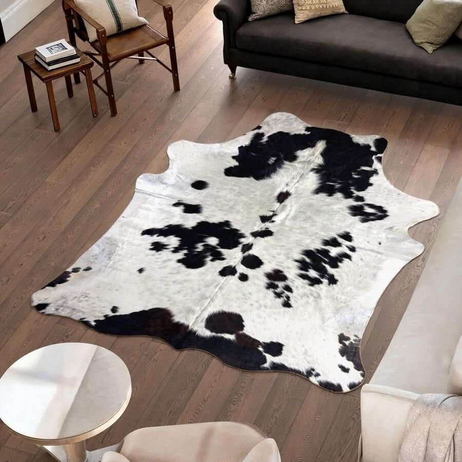 Koeienhuidvloerkleed.nl Koeienhuid Vloerkleed 226 cm x 186 cm Koeienkleed Koeienvel Dierenvel Dierenhuid Tapijt
