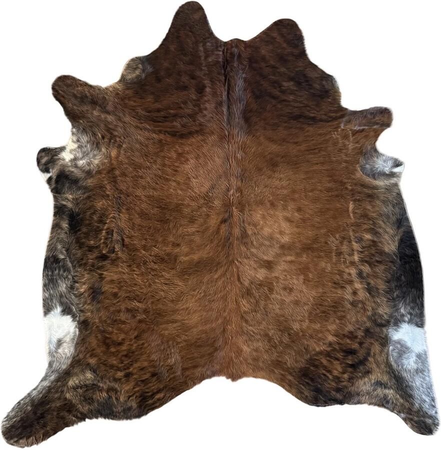 Koeienhuidvloerkleed.nl Koeienhuid Vloerkleed 226 cm x 195 cm Koeienkleed Koeienvel Dierenvel Dierenhuid Tapijt - Foto 2
