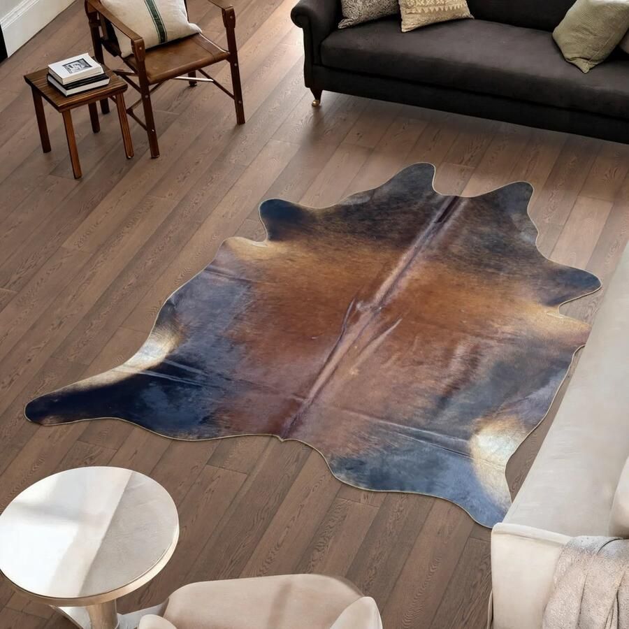 Koeienhuidvloerkleed.nl Koeienhuid Vloerkleed 226 cm x 195 cm Koeienkleed Koeienvel Dierenvel Dierenhuid Tapijt