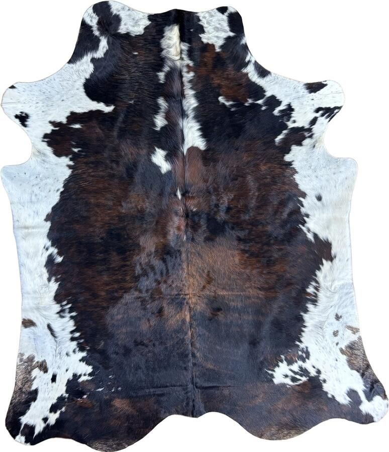 Koeienhuidvloerkleed.nl Koeienhuid Vloerkleed 227 cm x 196 cm Koeienkleed Koeienvel Dierenvel Dierenhuid Tapijt - Foto 2