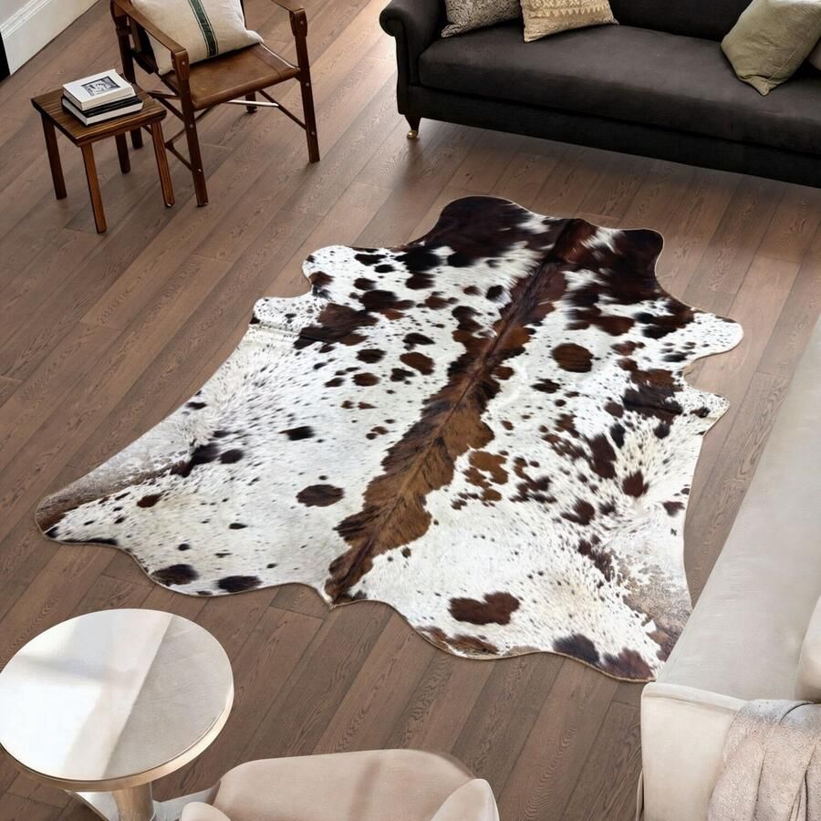 Koeienhuidvloerkleed.nl Koeienhuid Vloerkleed 227 cm x 205 cm Koeienkleed Koeienvel Dierenvel Dierenhuid Tapijt