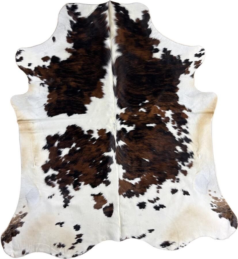 Koeienhuidvloerkleed.nl Koeienhuid Vloerkleed XL (Groot) Bruin 236 x 208 cm Koeienkleed Koeienvel Dierenvel Dierenhuid Koehuid Tapijt - Foto 2