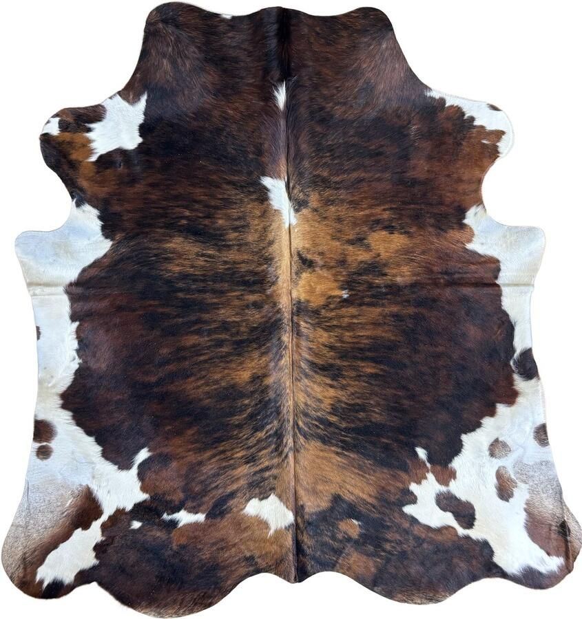 Koeienhuidvloerkleed.nl Koeienhuid Vloerkleed XL (Groot) Bruin 237 x 206 cm Koeienkleed Koeienvel Dierenvel Dierenhuid Koehuid Tapijt - Foto 2