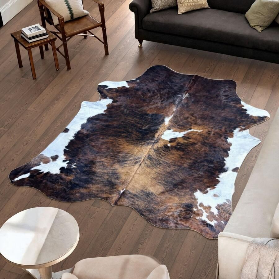 Koeienhuidvloerkleed.nl Koeienhuid Vloerkleed 228 cm x 209 cm Koeienkleed Koeienvel Dierenvel Dierenhuid Tapijt