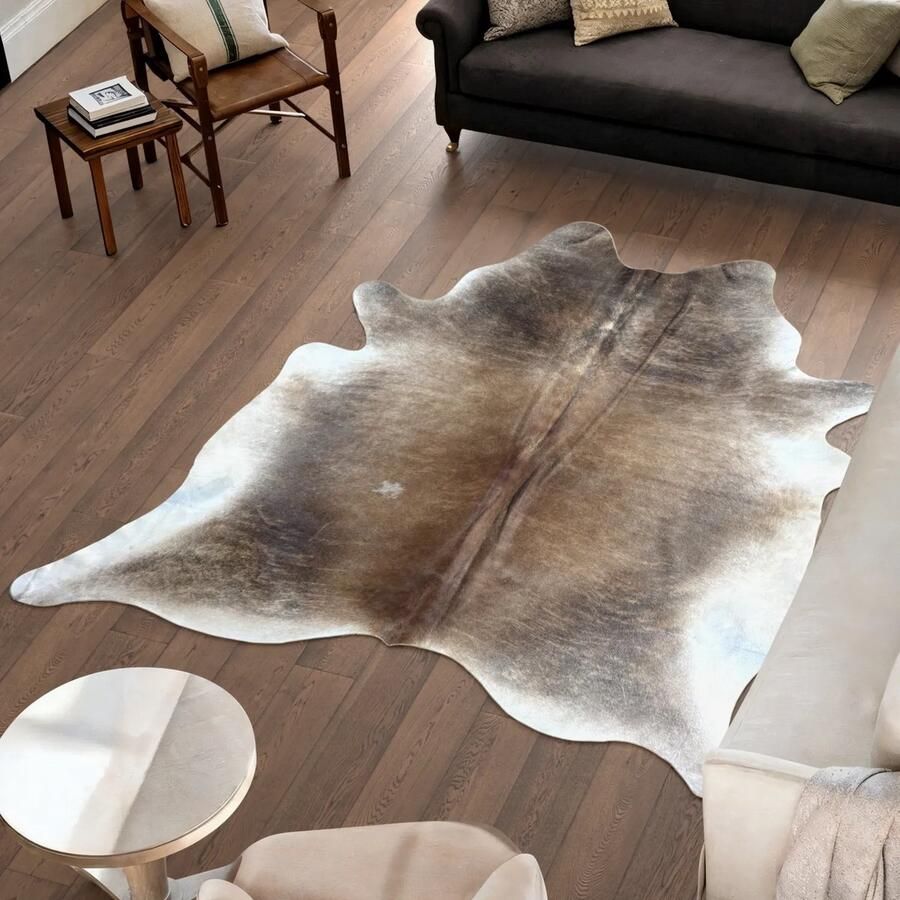 Koeienhuidvloerkleed.nl Koeienhuid Vloerkleed 230 cm x 206 cm Koeienkleed Koeienvel Dierenvel Dierenhuid Tapijt