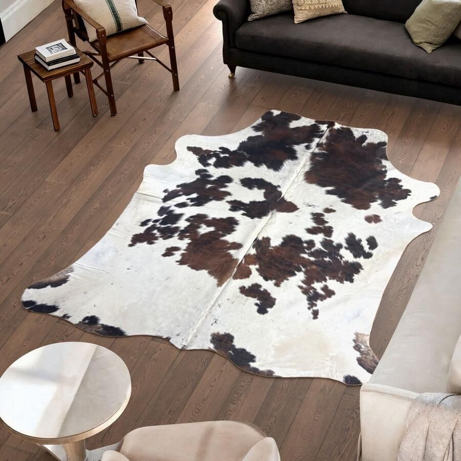 Koeienhuidvloerkleed.nl Koeienhuid Vloerkleed 231 cm x 196 cm Koeienkleed Koeienvel Dierenvel Dierenhuid Tapijt
