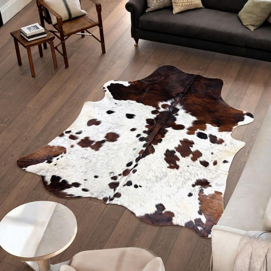 Koeienhuidvloerkleed.nl Koeienhuid Vloerkleed 231 cm x 209 cm Koeienkleed Koeienvel Dierenvel Dierenhuid Tapijt