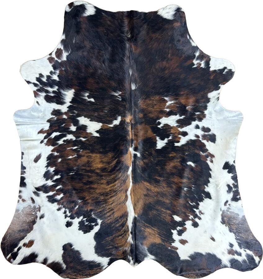 Koeienhuidvloerkleed.nl Koeienhuid Vloerkleed 231 cm x 218 cm Koeienkleed Koeienvel Dierenvel Dierenhuid Tapijt - Foto 2