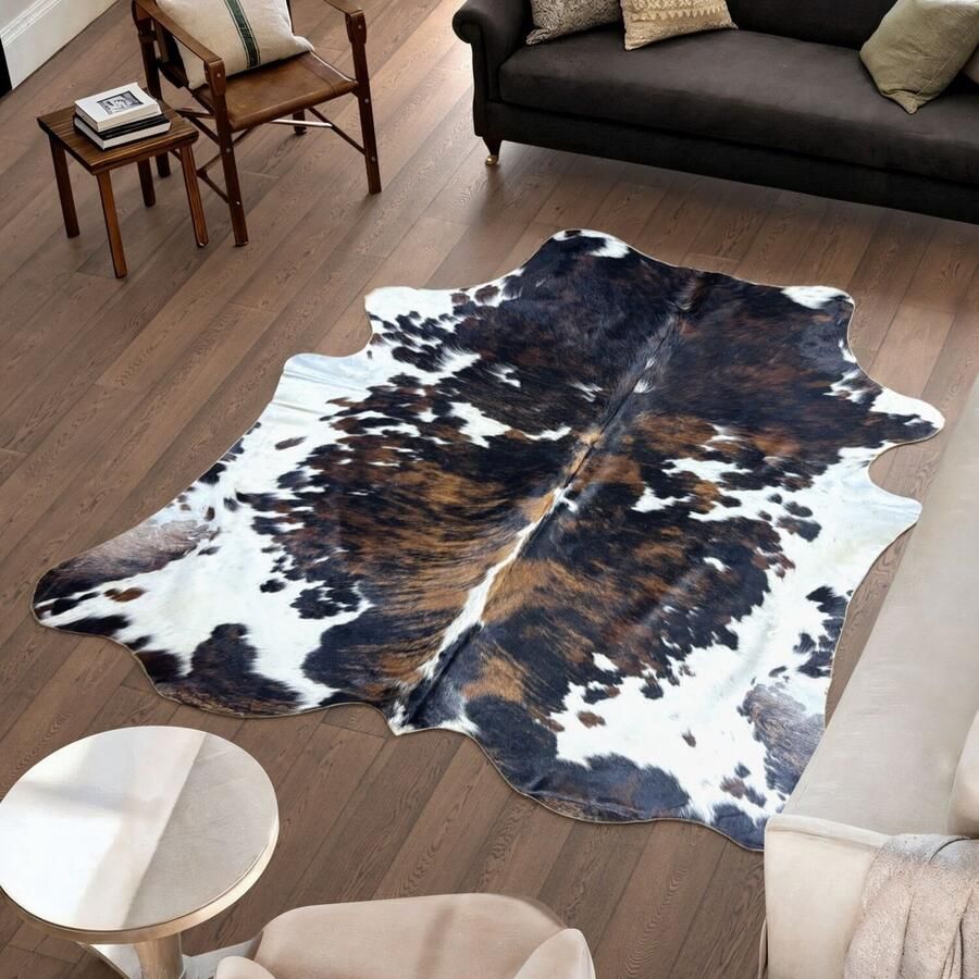 Koeienhuidvloerkleed.nl Koeienhuid Vloerkleed 231 cm x 218 cm Koeienkleed Koeienvel Dierenvel Dierenhuid Tapijt