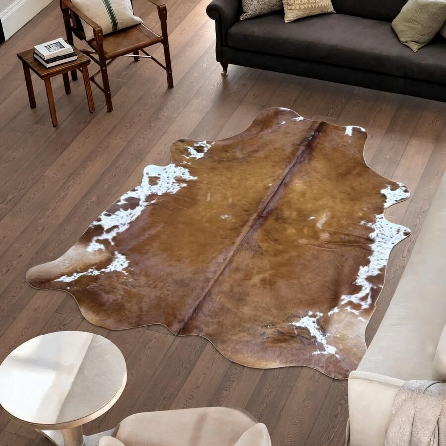 Koeienhuidvloerkleed.nl Koeienhuid Vloerkleed 232 cm x 201 cm Koeienkleed Koeienvel Dierenvel Dierenhuid Tapijt
