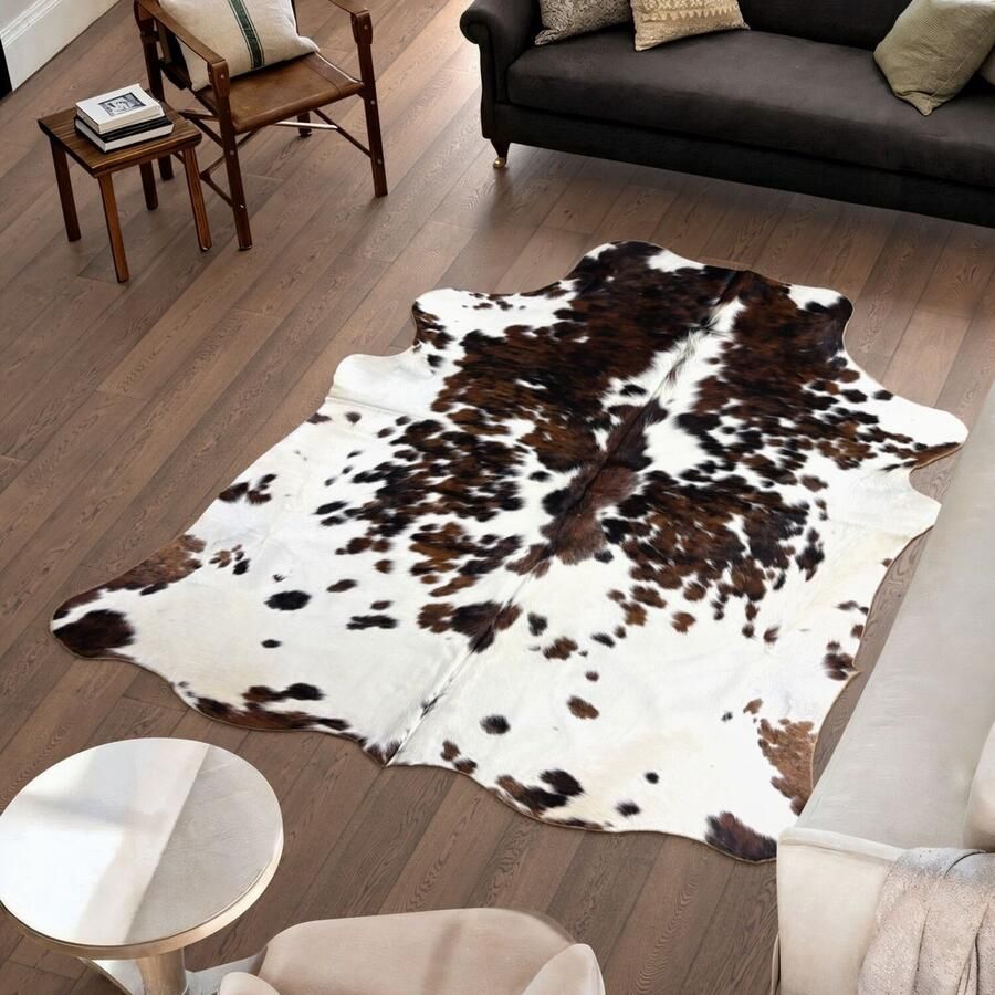 Koeienhuidvloerkleed.nl Koeienhuid Vloerkleed 232 cm x 202 cm Koeienkleed Koeienvel Dierenvel Dierenhuid Tapijt