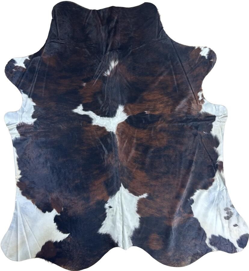 Koeienhuidvloerkleed.nl Koeienhuid Vloerkleed 232 cm x 213 cm Koeienkleed Koeienvel Dierenvel Dierenhuid Tapijt - Foto 2