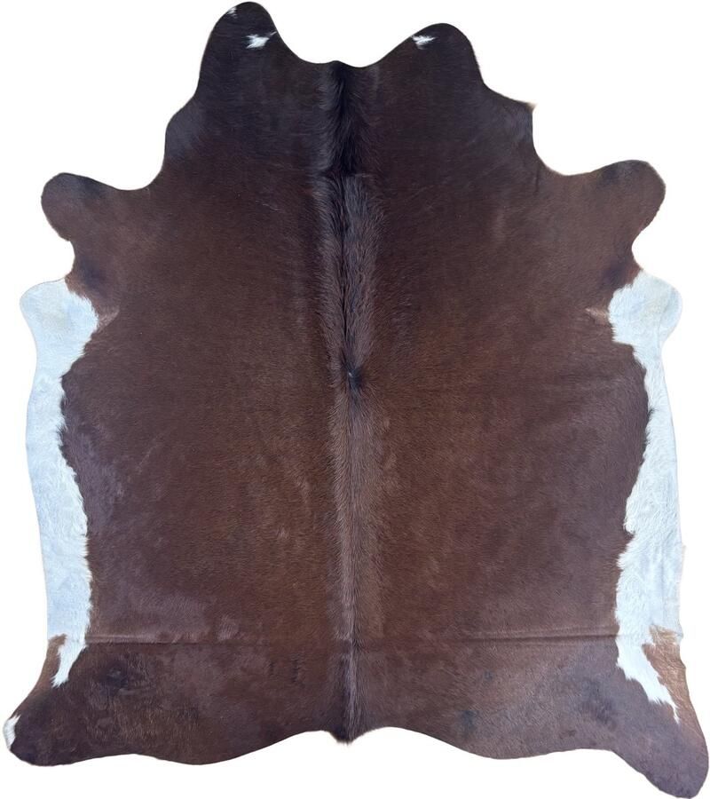 Koeienhuidvloerkleed.nl Koeienhuid Vloerkleed 233 cm x 207 cm Koeienkleed Koeienvel Dierenvel Dierenhuid Tapijt - Foto 2
