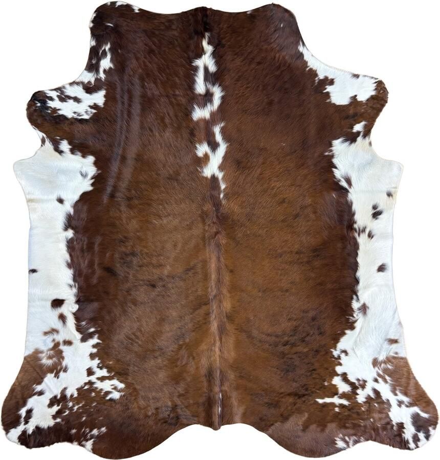 Koeienhuidvloerkleed.nl Koeienhuid Vloerkleed 233 cm x 223 cm Koeienkleed Koeienvel Dierenvel Dierenhuid Tapijt - Foto 2