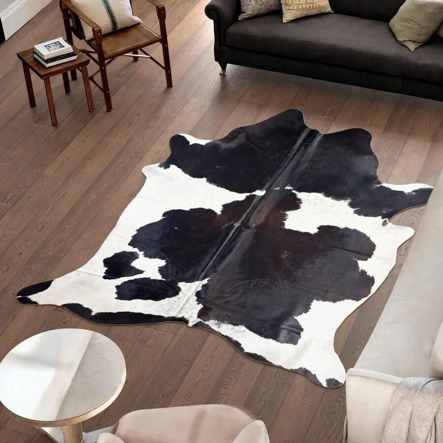 Koeienhuidvloerkleed.nl Koeienhuid Vloerkleed 234 cm x 189 cm Koeienkleed Koeienvel Dierenvel Dierenhuid Tapijt
