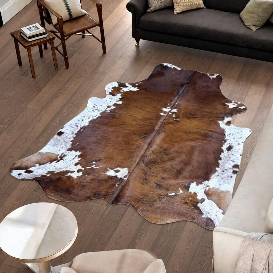 Koeienhuidvloerkleed.nl Koeienhuid Vloerkleed 236 cm x 211 cm Koeienkleed Koeienvel Dierenvel Dierenhuid Tapijt