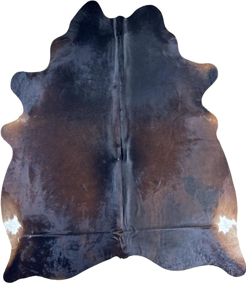 Koeienhuidvloerkleed.nl Koeienhuid Vloerkleed XL (Groot) Bruin Wit 224 x 196 cm Koeienkleed Koeienvel Dierenvel Dierenhuid Koehuid Tapijt - Foto 2