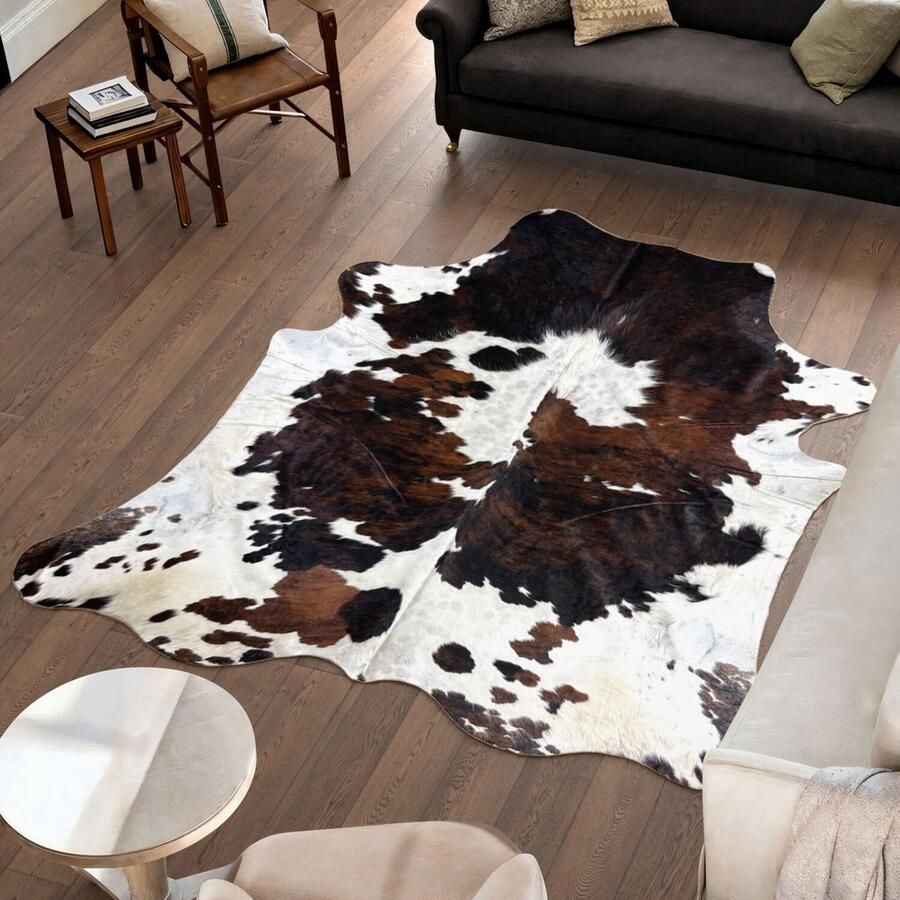 Koeienhuidvloerkleed.nl Koeienhuid Vloerkleed 238 cm x 215 cm Koeienkleed Koeienvel Dierenvel Dierenhuid Tapijt