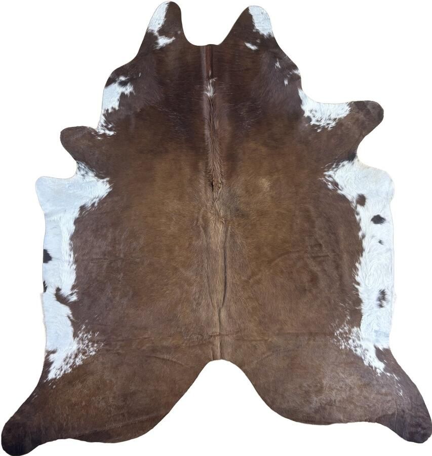 Koeienhuidvloerkleed.nl Koeienhuid Vloerkleed 240 cm x 227 cm Koeienkleed Koeienvel Dierenvel Dierenhuid Tapijt