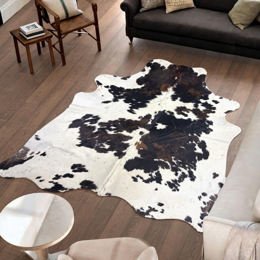 Koeienhuidvloerkleed.nl Koeienhuid Vloerkleed 242 cm x 220 cm Koeienkleed Koeienvel Dierenvel Dierenhuid Tapijt