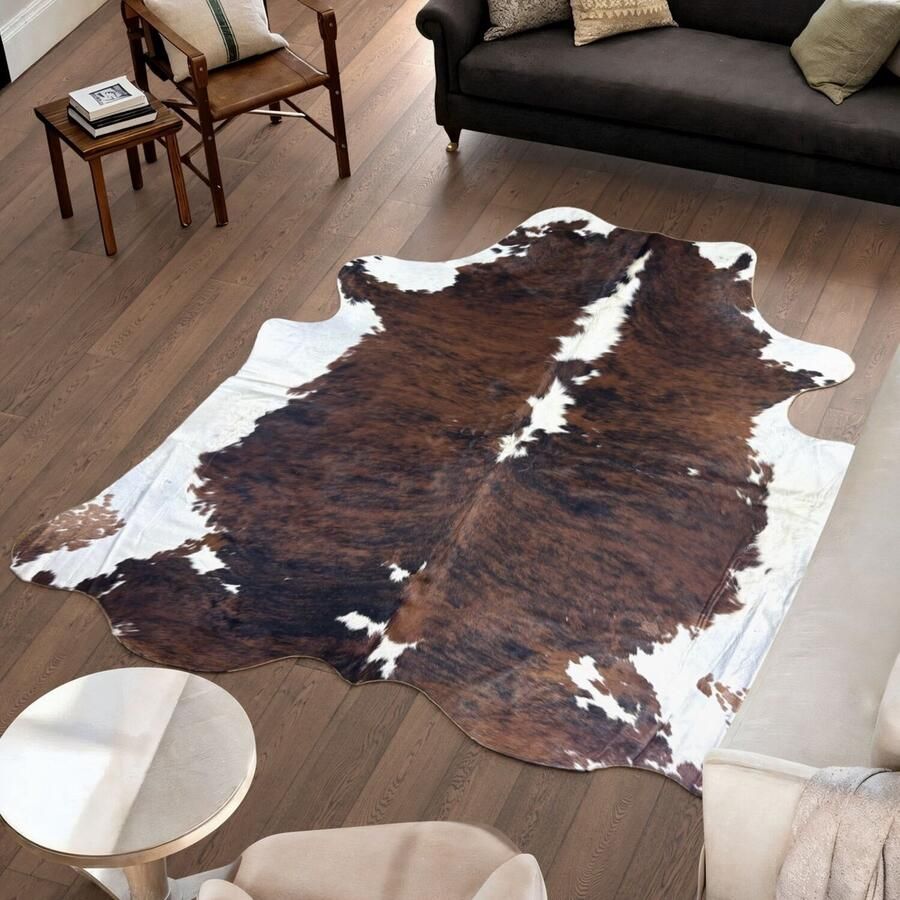 Koeienhuidvloerkleed.nl Koeienhuid Vloerkleed 243 cm x 224 cm Koeienkleed Koeienvel Dierenvel Dierenhuid Tapijt