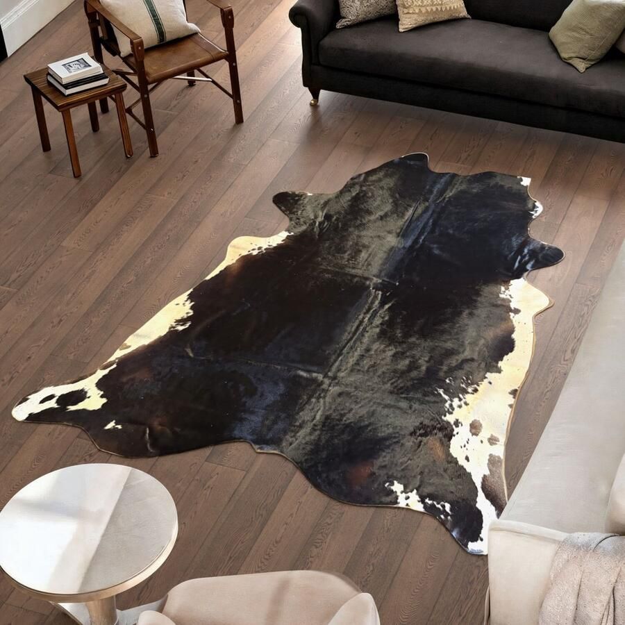 Koeienhuidvloerkleed.nl Koeienhuid Vloerkleed 244 cm x 205 cm Koeienkleed Koeienvel Dierenvel Dierenhuid Tapijt