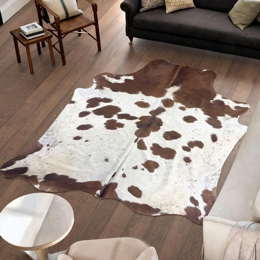 Koeienhuidvloerkleed.nl Koeienhuid Vloerkleed Grijs 219 x 182 cm Koeienkleed Koeienvel Dierenvel Dierenhuid Koehuid Tapijt